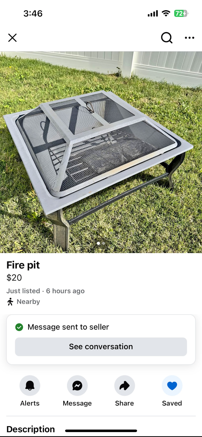 Fire pit for backyard parties